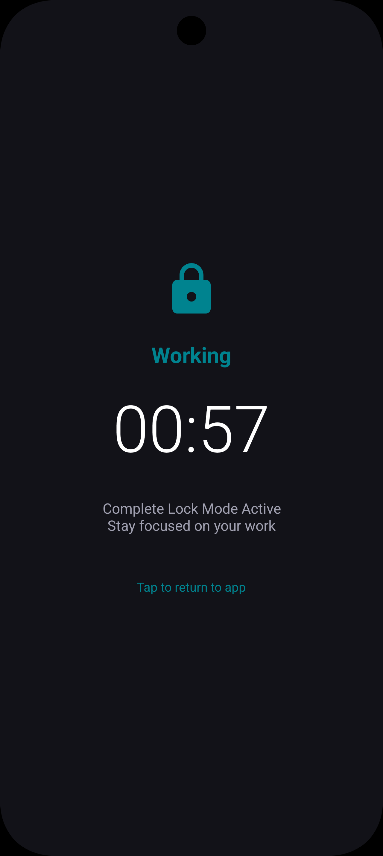 Focus Lock screen blocking all apps during study session